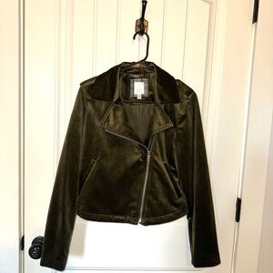 Women’s Dark Green Velvet Jacket